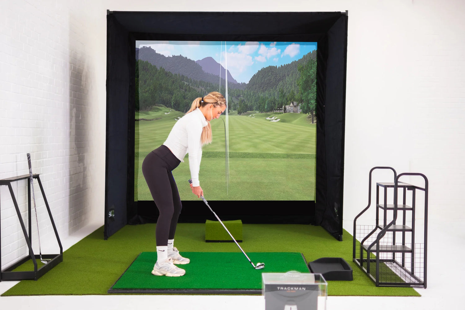 Simbox Golf Simulator Enclosure - 7 Sizes (Free Side Barriers Worth $200)